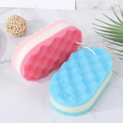 3-layer Wave Bath Sponge Exfoliating Body Brush Shower Skin Clean Massage Cleaning Shower Brush Skin Care Remover Bath Supplies