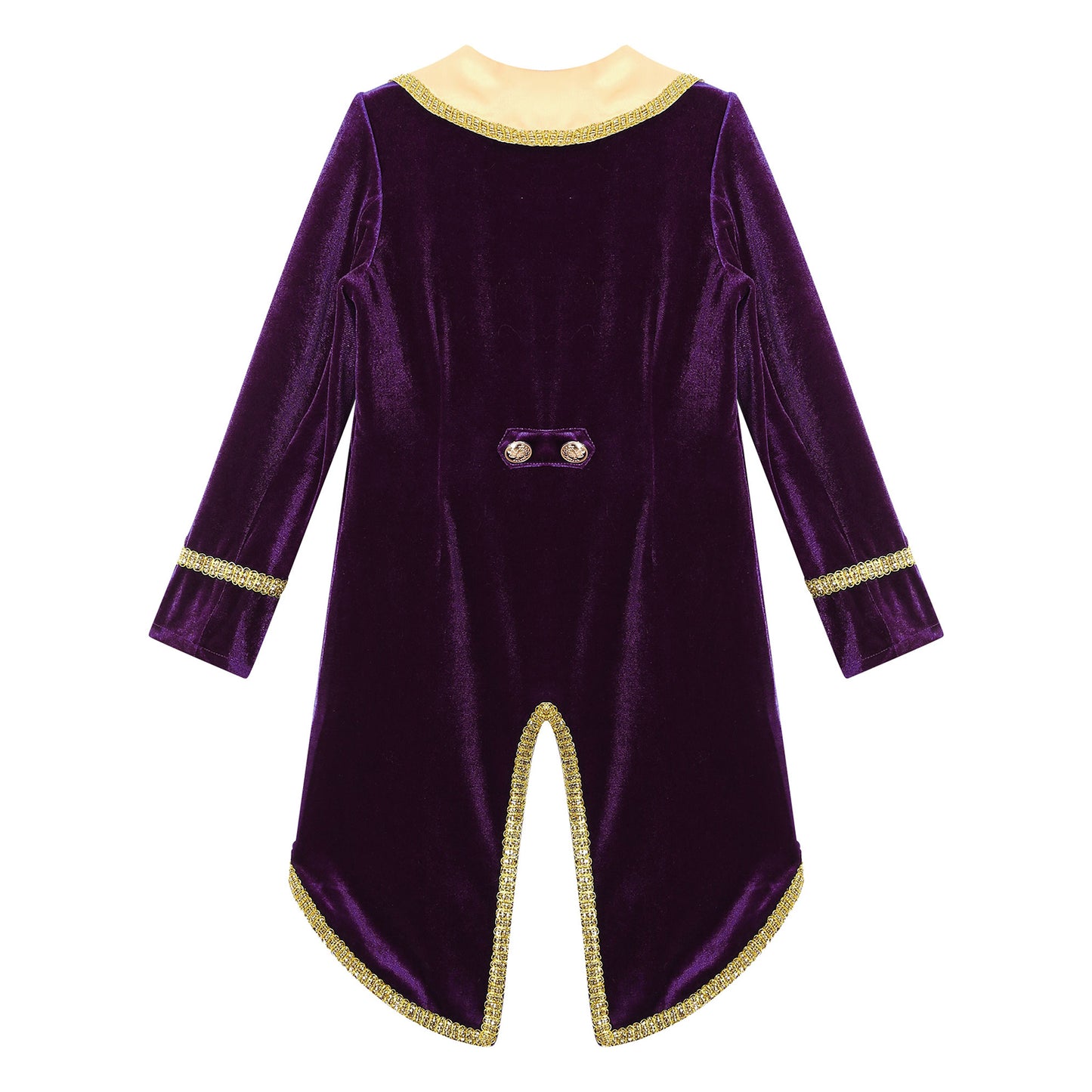 Boys Girls Prince Tuxedo Jacket Turn-Down Collar Coat Halloween Masquerade Theme Party Cosplay Costume Birthday Party Tailcoat