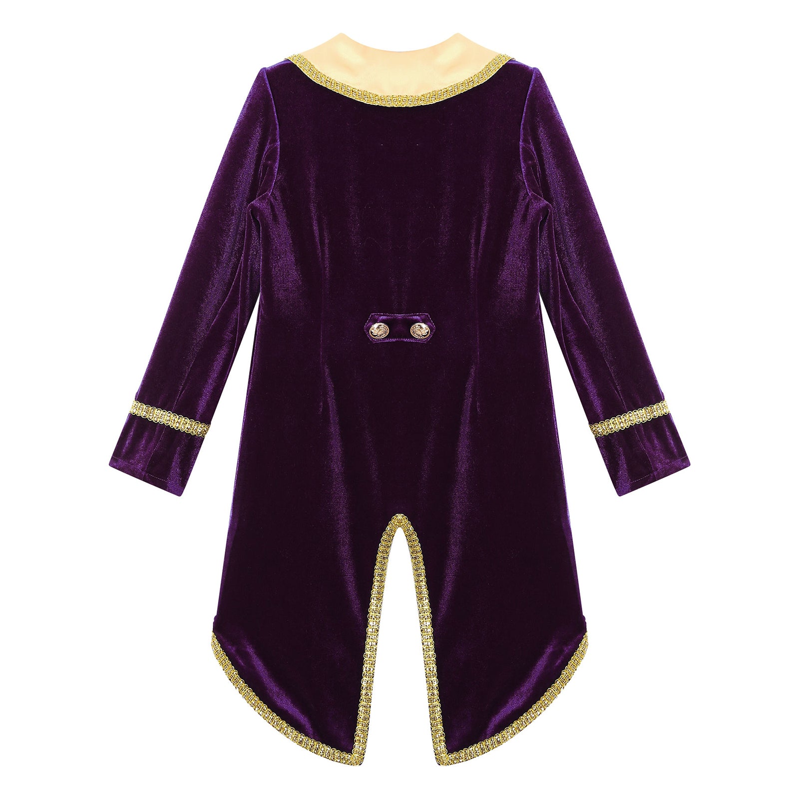 Boys Girls Prince Tuxedo Jacket Turn-Down Collar Coat Halloween Masquerade Theme Party Cosplay Costume Birthday Party Tailcoat