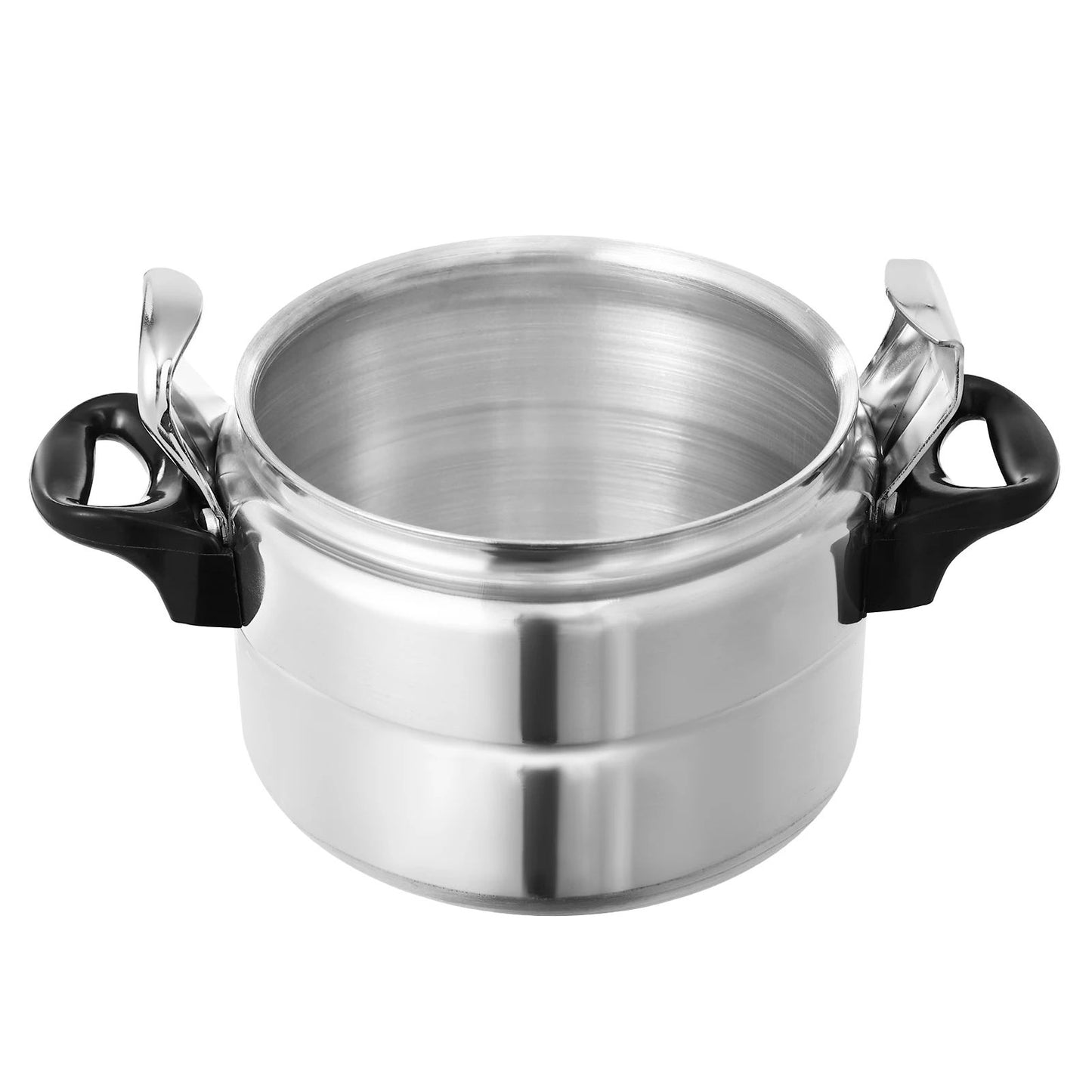 Panela de Pressão de Alumínio Compatível com Indução com Válvula de Mola Dispositivos de Segurança 3L/3.17Qt Capacidade Para Fogão Elétrico, a Gás