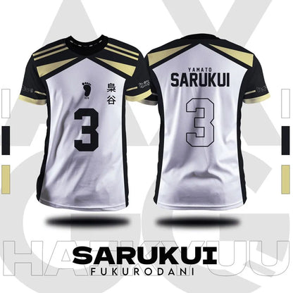 2025 new Haikyuu Fukurdani cartoon anime cosplay men's sweater summer short sleeved T-shirt top 2024 new fashion women's T-shirt