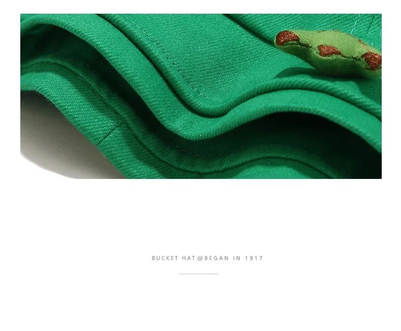 Children Frog Bucket Hat With Ear Panama Fisherman Hats For Men Women Kids Cartoon Cute Summer Outdoor Travel Sun Bob Cap