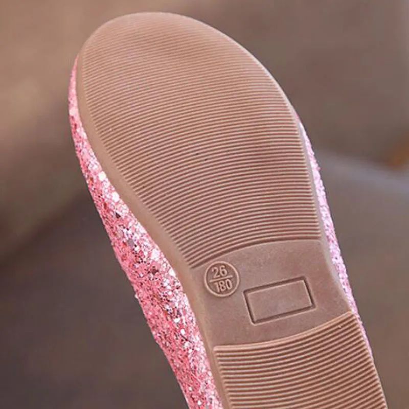 2025 Girls Ballet Flats Dance Party Girls Shoes Fashion Crystal Shoes Bling Princess Performnce 5-12 Years Kids Shoes CSH1173