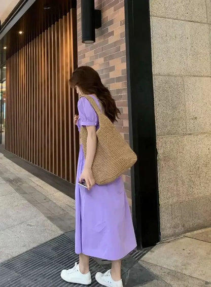 Fashion Straw Women Shoulder Bags Paper Woven Female Handbags Large Capacity Summer Beach Straw Bags Casual Tote Purses