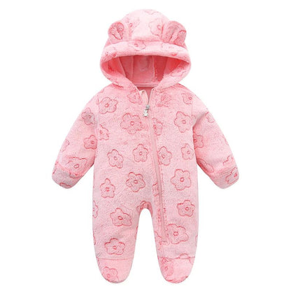 Newborn Baby Clothes Flannel Autumn Winter Baby Boys Girls Rompers Cartoon Newborn Bodysuit Soft Warm Jumpsuit for Babies 0-12M