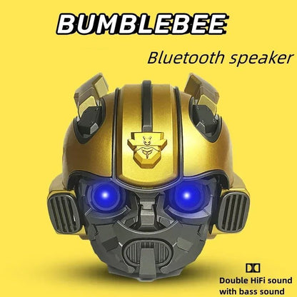 Alto-falantes Bluetooth Bumblebee Transformers Novo Desenho Animado Criativo Sem Fio Cartão Mini Externo Pequeno Acústica Megafone Echo Dot