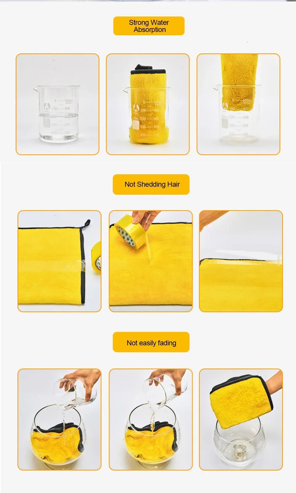 10/5/3Pcs Car Wash Microfiber Towel 30*30CM Car Cleaning Drying Cloth Care Cloth Car Wash Towel Kitchen Towel