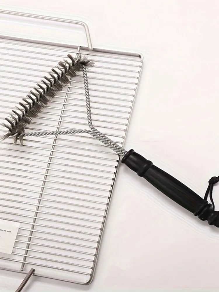 Barbecue Grill BBQ Brush Clean Tool Grill Accessories Stainless Steel Bristles Non-stick Cleaning Brushes Barbecue Accessories