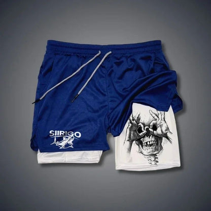 New sports shorts 2 in 1, male, breathable and informal sportswear, double layer, running, M-3XL basketball shorts