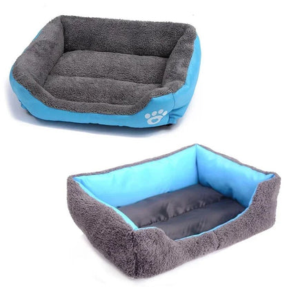 Ninho Quadrado Grande Cama para Cães de Grande Porte S-3XL Cama para Cães Pequenos e Médios Ninho de Fleece Macio Sofá-Cama Grande para Cães Casa de Gatos Quente de Inverno para Animais de Estimação