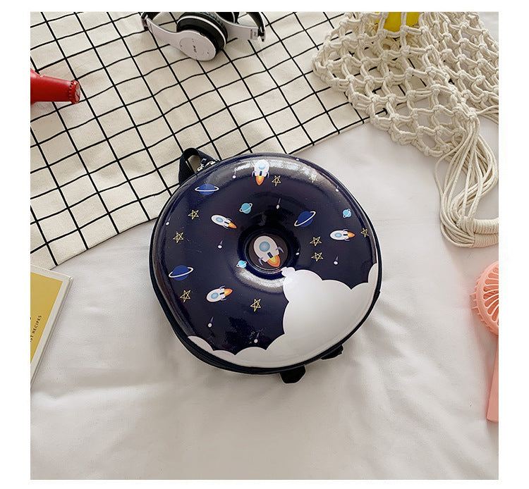 Cartoon Kids Backpack Cute Donut Eggshell Bag Fun Kindergarten Kids Backpack Boys Girls Backpack