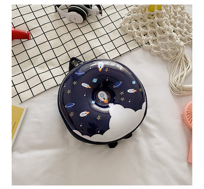 Cartoon Kids Backpack Cute Donut Eggshell Bag Fun Kindergarten Kids Backpack Boys Girls Backpack