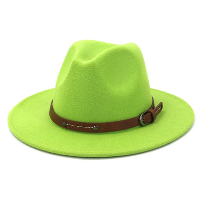 Fedoras Winter Hat For Women 59-61CM Men Panama Felted Jazz Hats New Trilby Church Cap sombreros de mujer