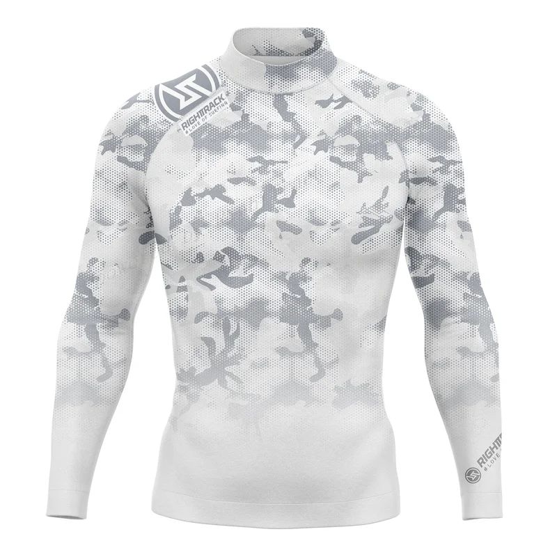 HotSale Men's Surfing Shirt Camouflage Lycra Rashguard RIGHTTRACK For Surf Sportswear Beach UV Swimwear UPF50  Clothes