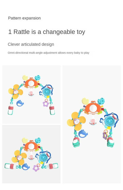 Baby Stroller Arch Toy Bouncer Toy Pram Activity Arch Toys Fine Motor Skills Toys Sensory Development Arch Baby Car Seat Toys