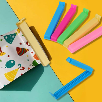 5 Peças Portáteis de Cozinha Armazenamento de Alimentos Petisco Selo Vedação Clipes de Saco Selador Braçadeira Ferramenta de Plástico Acessórios de Cozinha Clipes de Saco de Alimentos