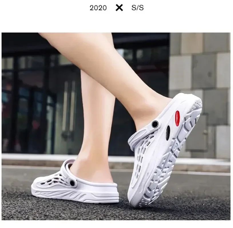 Outdoor Sandals for Men and Women Summer Clogs EVA Slippers Plus Size 47 48 49  Men Garden Shoes Beach Sandals Breathable Clogs