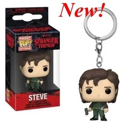 13 Estilos FUNKO Pocket Chaveiro Stranger Eleven Dustin Barb Steve Demogorgon Bonecos de Ação Brinquedos COISAS com Caixa
