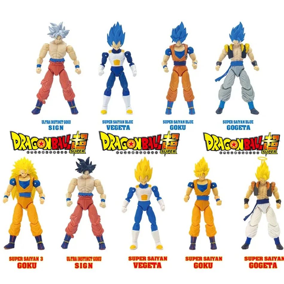 3 estilos Dragon Ball Z Goku Vegeta SHF Super Saiyan Anime Boneco Articulado Boneco Transformável Modelo Colecionável Brinquedo Presente
