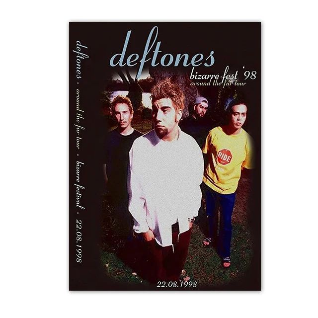 Retro Inspired Band Themed Wall Art D-Deftones Posters Classic Music Album Canvas Painting Ideal for Home Room Decor