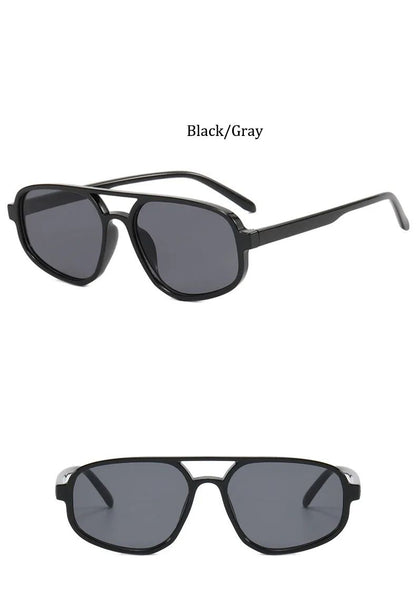 New Polygon Sunglasses Women Luxury Brand Cat Eye Glasses Men Designer Gradient Shades for Women UV400 Lentes De Sol Mujer