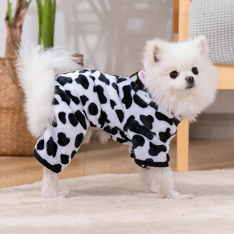 Fleece Dog Clothes Cosplay Pet Hoodies Winter Warm Dog Coat Jacket For Small Dogs Jumpsuits Chihuahua Yorkie Clothes Pet Apparel
