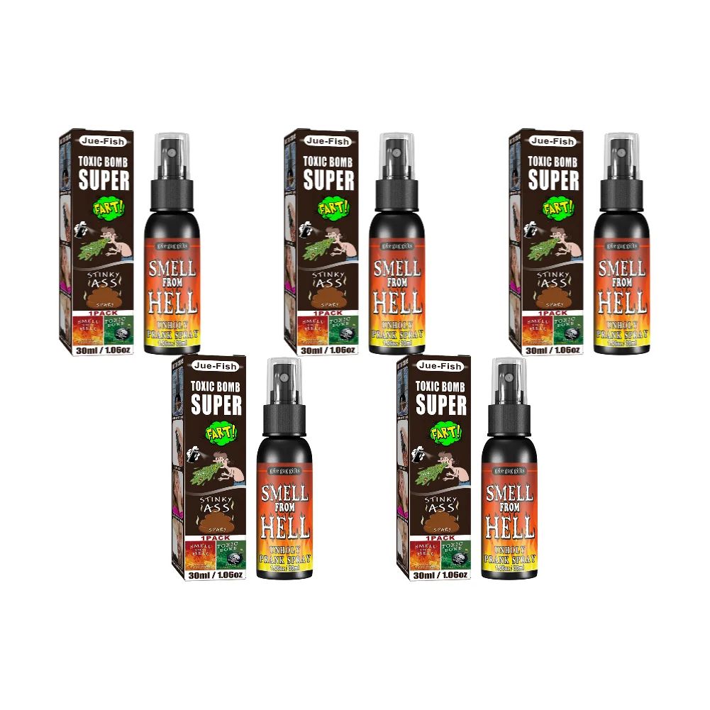 6 unidades-1 unid. 30ml Adereços de Halloween Spray Líquido de Peido Não Tóxico Bomba de Cheiro Fedorento Brinquedo de Pegadinha de Gás Malcheiroso Artigos de Festa de Brincadeira