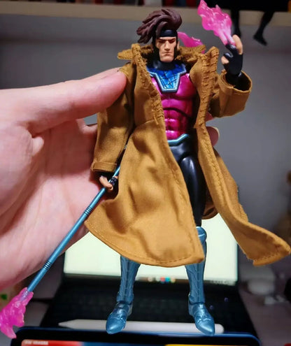Original Ct Toys Gambit Mafex 131 – X-Men Wolverine SHF Boneco de Ação Anime – Presente Personalizado para Crianças e Colecionadores