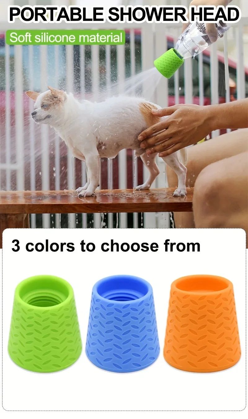 Portable Pet Bathing Outdoor Water Dispenser Accessory Multifunctional Dog Wash Spray Nozzle Pet Grooming Cleaning Supplies