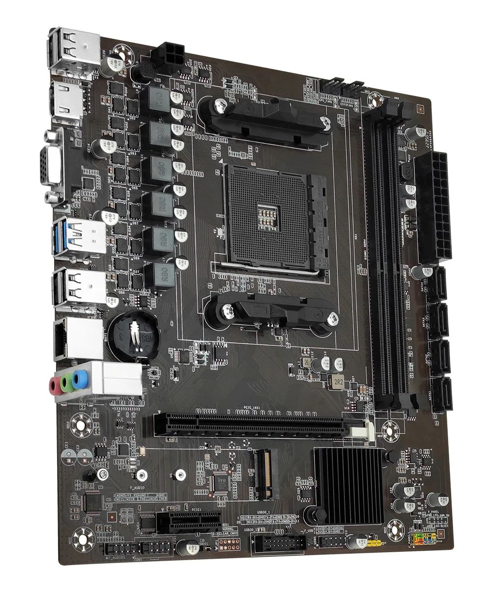 Placa-mãe MACHINIST B450 Processador AMD Memória DDR4 Dual-channel Placa principal AM4 NVME M.2 (Compatível com CPU Ryzen 5500 5600 5600G)