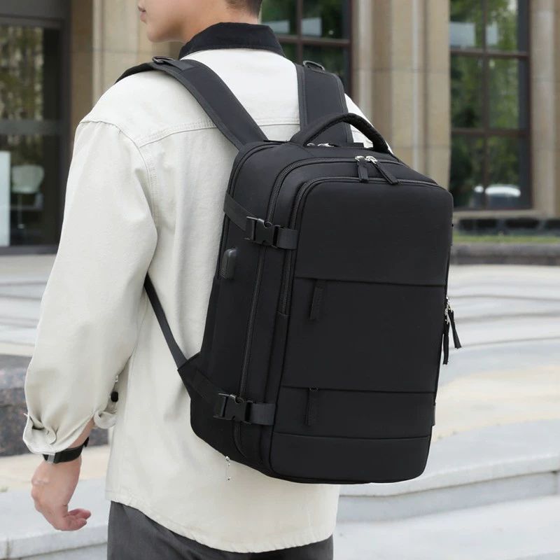 Mochila de viagem para mulheres e homens, aprovada para voos, impermeável, esportiva, casual, pequena para caminhada