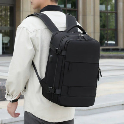 Mochila de viagem para mulheres e homens, aprovada para voos, impermeável, esportiva, casual, pequena para caminhada