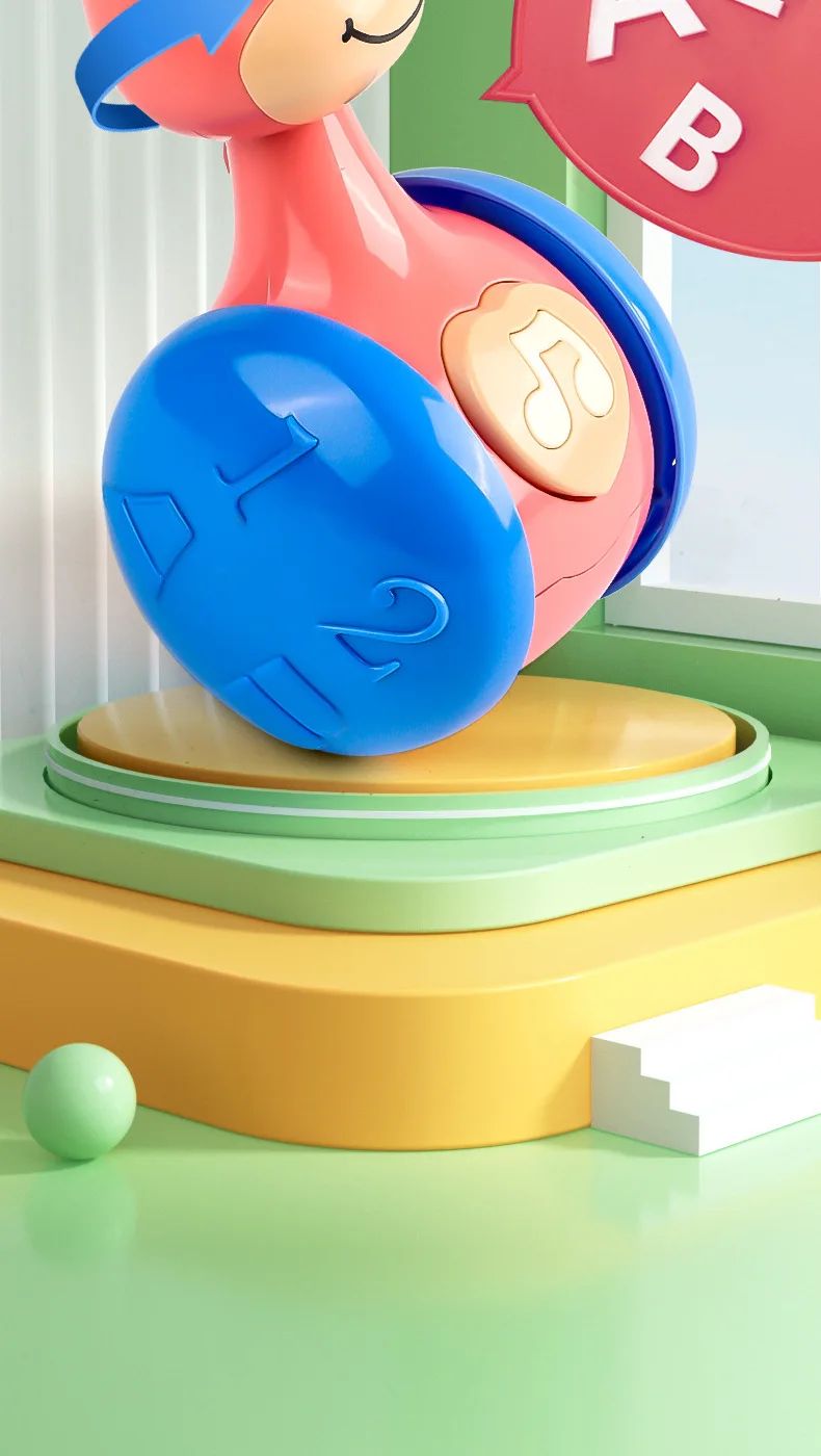 Brinquedos Roly-Poly para Bebês de 6 a 12 Meses, Brinquedos Gangorra para Meninos e Meninas - Perfeito para Aprender a Engatinhar e Educação Infantil
