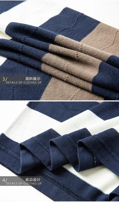 Pop Short Sleeved Men's Polo Shirt, Summer Knitted T-shirt, Short Sleeved Top, Men's