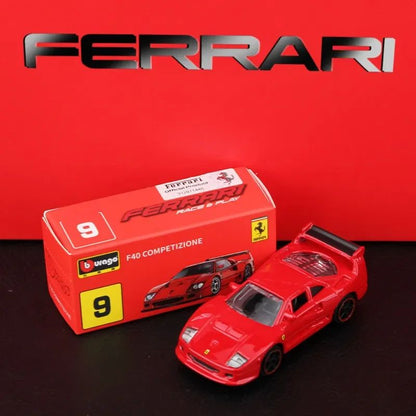 New In Stock Bburago 1:64 Ferrari 812 Competizione Yellow Alloy Miniature Ferrari Datyona Sp3 Sports Diecast Model Custom Toys