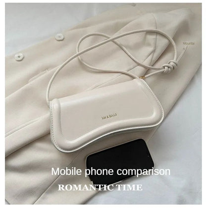 Ladies Shoulder Crossbody Bags PU Leather Women Underarm Bags Solid Color Small Top-handle Bags Purse Female Daily Handbags