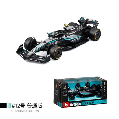 Novidade em Estoque Bburago Série F1 2025 1:43 2025 F1 Sf-25 Leclerc Rb21 Verstappen Mcl39 W16 Modelo Miniatura de Liga Brinquedos Personalizados Presentes