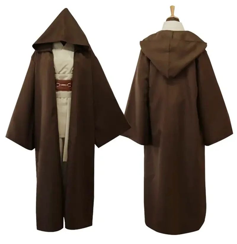 Jedi Knight Star Cosplay Anakin Skywalker Costume Replica Rob Cloak Anime Halloween Party Outfits Clothes Plus Size