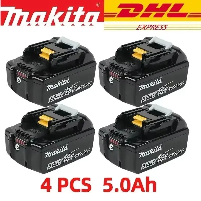 Bateria recarregável Makita 18V 6.0AH 9.0AH 100% original, bateria para ferramenta elétrica Makita BL1840 BL1830B BL1830B, carregador 18V