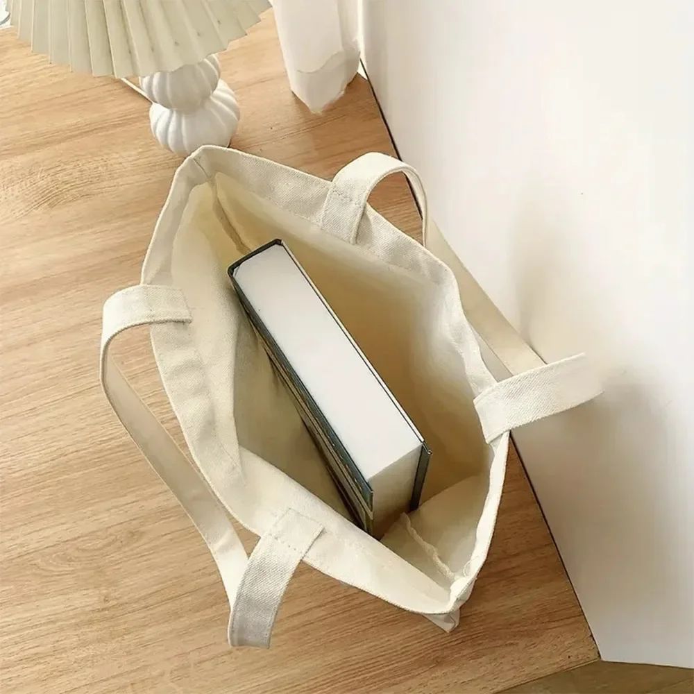 Korean Kpop Katseye Tote Bag Shopping Bag Print Original Design White Unisex Travel Canvas Casual Bag Commuting Portable Handbag