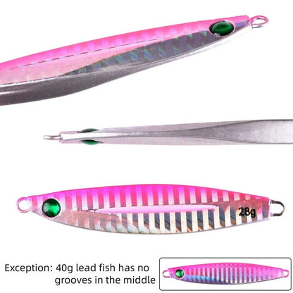 5 unidades de isca artificial de pesca de metal 7g-40g, isca rígida para trolling, isca de pesca para baixo, tralha de pesca de truta, jigs de pesca de truta, iscas de água salgada
