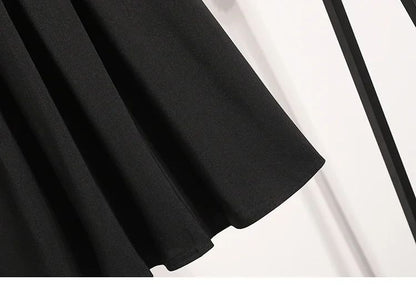 Solid Versatile Medium Length Pleated Skirt 2026 Plus Size Skirts A-Line Maxi Gown Spring Autumn New Half-length Umbrella Skirt