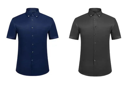 New Men's White Shirt Korean High End Version Free Shipping Popular Clothes Short Sleeve Long Sleeve Casual Suit Bottom Shirts