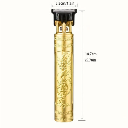 Professional Men's Electric Hair Clipper, USB Rechargeable Trimmer for Beard & Haircut, Cordless Grooming Kit, Father's Day Gift