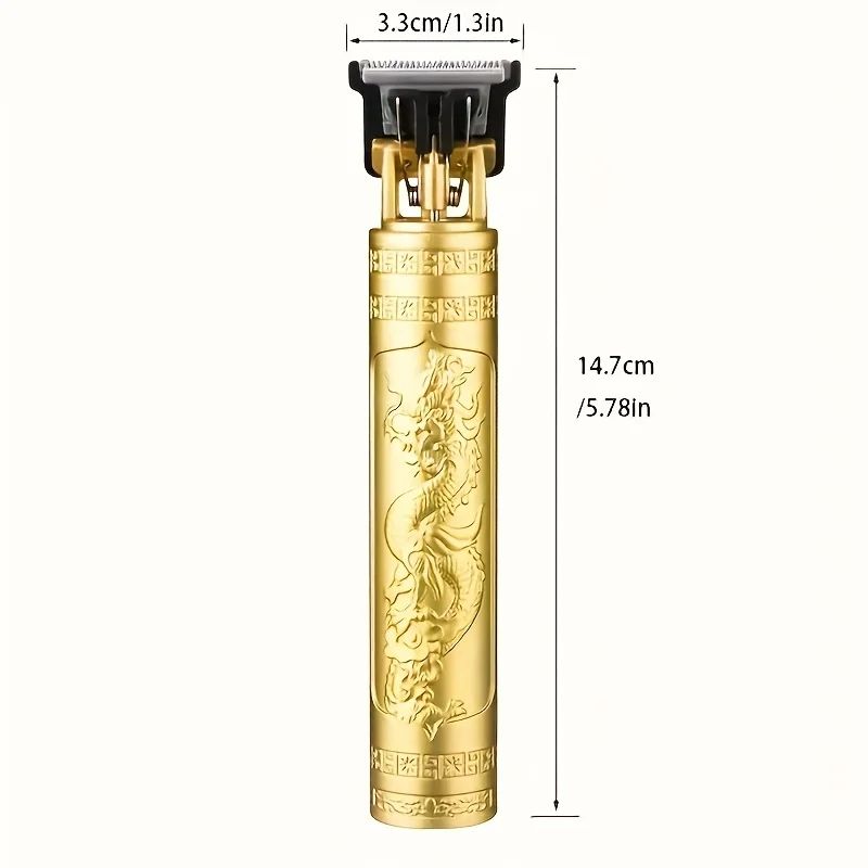 Professional Men's Electric Hair Clipper, USB Rechargeable Trimmer for Beard & Haircut, Cordless Grooming Kit, Father's Day Gift