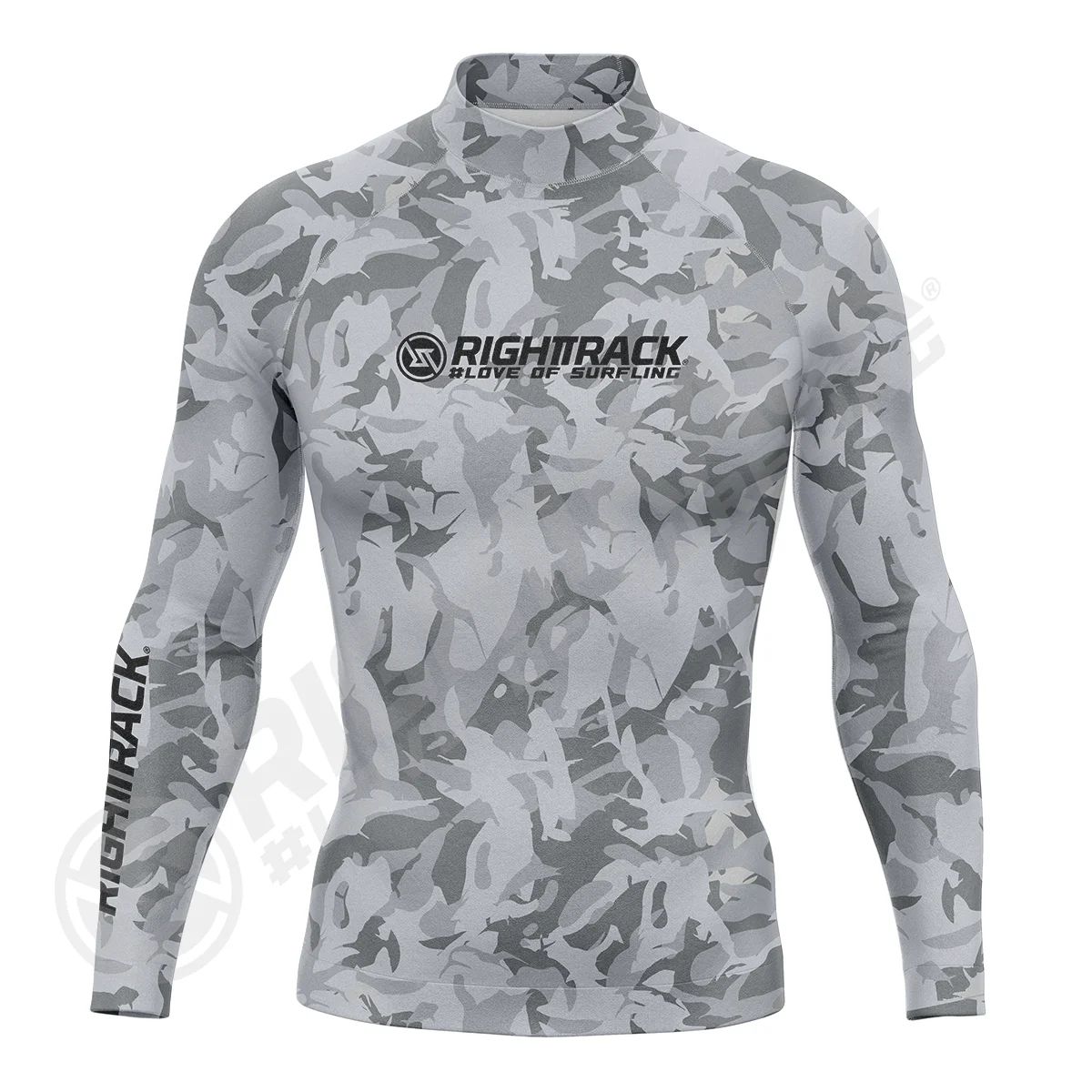 HotSale Men's Surfing Shirt CAMO Lycra Rashguard RIGHTTRACK Surf Sportswear Beach UV Protection Swimwear UPF50  Clothes