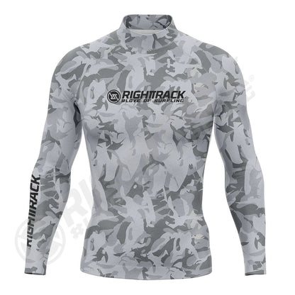 HotSale Men's Surfing Shirt CAMO Lycra Rashguard RIGHTTRACK Surf Sportswear Beach UV Protection Swimwear UPF50  Clothes