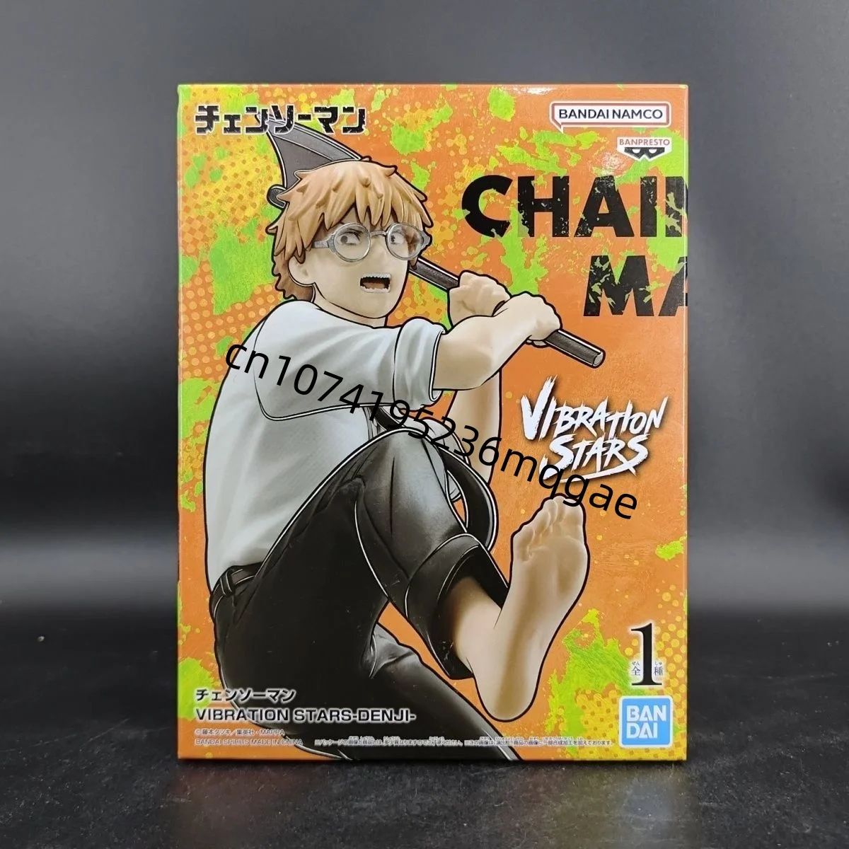 Em estoque Bandai Banpresto Original Chainsaw Man VIBRATION STARS Power Denji Figure Enfeites Coleção Modelo Personagens de Anime Fofo