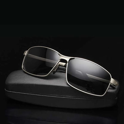 AORON Alloy Men Polarized Sunglasses Women Male Luxury UV400 Goggles Brand Design Metal Frame Glasses Driving