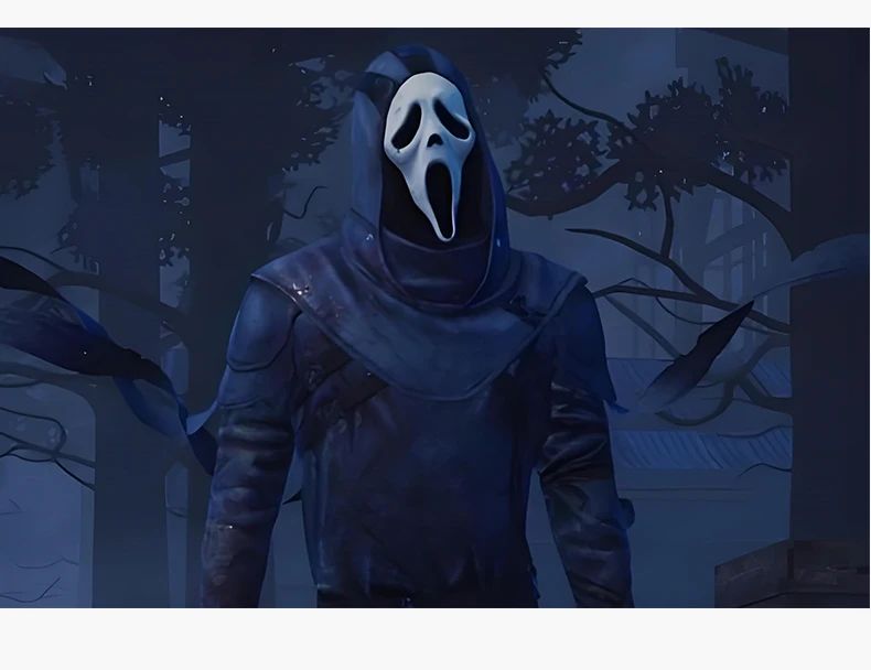The Ghost Face Cosplay Costume Game Dead Daylight Role Play Uniform Halloween Carnival Party Outfit Men Women Medieval Costume